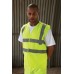 Yoko Hi-vis Open Mesh Vest In Hi-vis Yellow