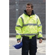 Yoko Hi-vis 4 In 1 Interactive Bomber Jacket In Hi-vis Yellow