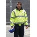 Yoko Hi-vis 4 In 1 Interactive Bomber Jacket In Hi-vis Yellow