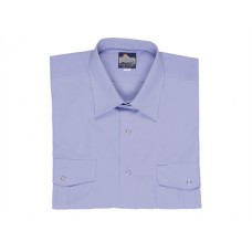Portwest Workwear Short Sleeves Stud Shirt In Blue