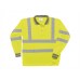 Portwest Workwear Hivis Long Sleeved Polo Shirt In Yellow And Orange