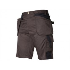 Projob Workwear Men's 5518 Shorts In Grey And Brown Projob Workwear Men's 5518 Shorts In Grey And Brown