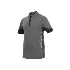 Projob Workwear Men's 3005 Polo Piquet In Grey And Brown Projob Workwear Men's 3005 Polo Piquet In Grey And Brown