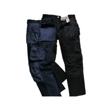 Portwest Workwear Boulder Contrast Stitch Trouser In Navy And Black