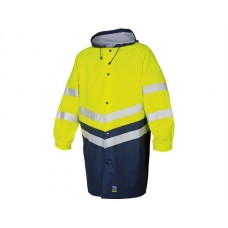 Projob Workwear Men's 6403 Rain Jacket Hv In Yellow And Orange