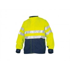 Projob Workwear Men's 6401 Jacket Hv In Yellow And Orange