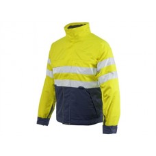 Projob Workwear Men's 6407 Padded Jacket In Yellow And Orange