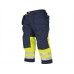 Projob Workwear Men's 6502 Pants Hv In Yellow And Orange