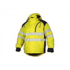 Projob Workwear Men's 6405 Jacket 6 In 1 In Yellow And Orange