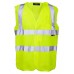 Supertouch Mens Hi Vis Pull Apart Vest In Hi Vis Yellow