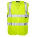 Supertouch Mens Hi Vis Pull Apart Vest In Hi Vis Yellow