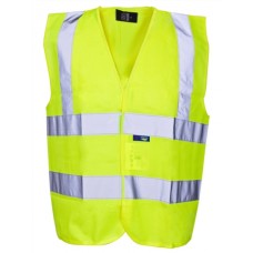 Supertouch Mens Hi Vis Builders Vest In Hi Vis Yellow Supertouch Mens Hi Vis Builders Vest In Hi Vis Yellow