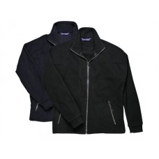Portwest Workwear Interactive Fleece With Ykk Zip In Black