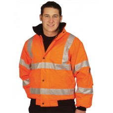 Super Touch Hi Vis Storm Bomber Jacket In Orange