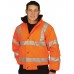 Super Touch Hi Vis Storm Bomber Jacket In Orange