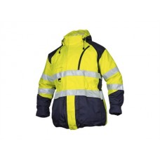 Projob Workwear Men's 6406 Jacket 6 In 1 In Yellow And Orange