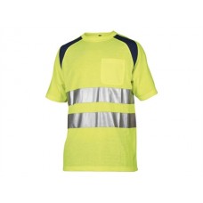 Projob Workwear Men's 6002 T-shirt Cl.2 In Yellow And Orange