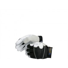 Projob Workwear Men's 9209 Leather Glove In White Projob Workwear Men's 9209 Leather Glove In White
