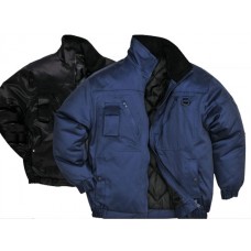 Portwest Workwear Denver Jacket In Black And Navy