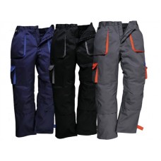 Portwest Workwear Texo Contrast Trousers In Various Colours