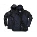 Portwest Workwear Maine Shell Jacket In Navy/black And Charcoal