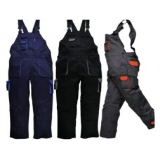 Portwest Workwear Texo Contrast Bib And Brace In Various Colours