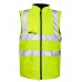 Supertouch Mens Reversible Fleece Lined Bodywarmer In Yellow
