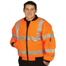 Super Touch Hi Vis Bomber Jacket In Orange