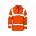 Super Touch Pu Storm-flex Breathable Parka Jacket In Orange