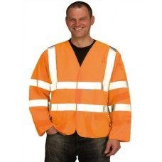 Super Touch Hi Vis Long Sleeved Waistcoat In Orange