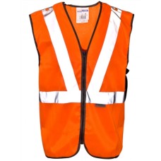 Super Touch Hi Vis Polycotton Long Tracker Waistcoat In Orange