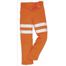 Portwest Work Wear Rail Industry Poly-cotton Hi-vis Trousers