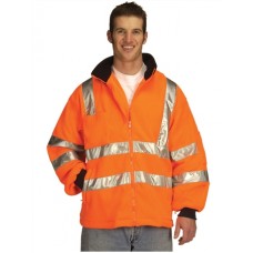 Super Touch Hi Vis Micro Fleece Jacket In Orange