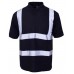 Supertouch Mens Hi Vis Polo Shirt In Navy