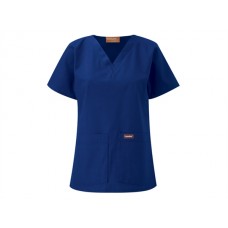 Grahame Gardner Ladies V Neck Scrub Top In Amethyst And Navy