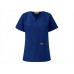 Grahame Gardner Ladies V Neck Scrub Top In Amethyst And Navy
