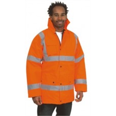 Uneek Clothing Uc803 Road Safety Jacket In Yellow And Orange