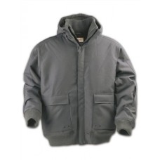 Printer Men's Sky Diving Jacket In Grey And Black