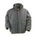 Printer Men's Sky Diving Jacket In Grey And Black