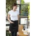 Dennys Chefswear Wrapover Waist Apron In Black