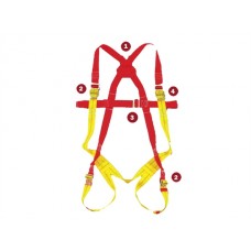 Portwest Workwear Full Body Harness In Red