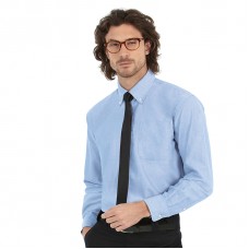 B&c Collection Men's Button Down Collar Oxford Long Sleeve Shirt