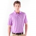 Adidas Men's Textured Stripe Polo Shirt
