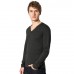 American Apparel Unisex Tri-blend Long Sleeve V-neck Top (tr476)