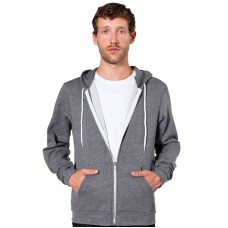 American Apparel Unisex Salt And Pepper Full Zip Hoodie (mt497)
