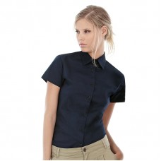 B & C Collection Women's Sharp Short Sleeve Blouse