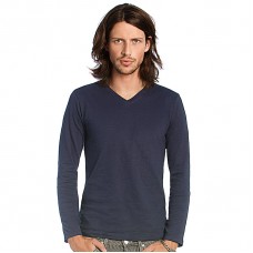 B&c Collection Men's Iggy Slub Long Sleeve T-shirt