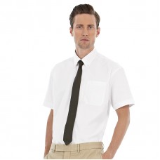 B&c Collection Men's Button Down Collar Oxford Short Sleeve Shirt