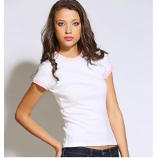 Bella Canvas Women's Baby Rib Short Sleeve Singer T-shirt Bella Canvas Women's Baby Rib Short Sleeve Singer T-shirt