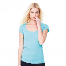 Bella Canvas Women's Margot Sheer Rib Scoop Top